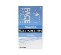 Face Facts Lot de 6 bandes nettoyantes pour les pores du nez | Hamamélis | Élimine les impuretés et les huiles