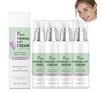 Face Firming Lift Cream, Anti-Aging Skin Tightening Anti-Wrinkle Cream, Instant Face Lift Daily Moisturizer for Fine Lines & Sagging Skin, Morning Nighttime for All Skin Types (50g) (4PCS)