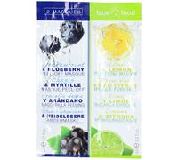 FACE FOOD Masque peel-off aux myrtilles et masque nettoyant au citron vert not relevant 6 ml