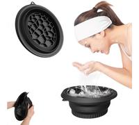 Face Ice Bath Bowl,Quick Cooling Foldable Silicone Wash Basin,silicone Built-in Ice Tray Wash Basin,Built-in Ice Tray,Portable Facial Soaking Bowl for Puffiness Relief & Skin Soothing,ice Bath-A