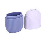 Face Icer Soulagement de la douleur Poignée antidérapante Silicone Easy Ice Face pour le massage du visage Soins de la peau pour les soins de la peau Rouleau de glace en silicone (Nouveau violet)