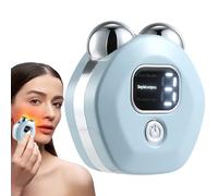 Face Lift Device, Microcurrent Beauty Tool, Electric Massager, Skin Firming Technology, Portable Toning System, Anti-Aging Solution for Women, White, Light Red, Blue, 1 Set