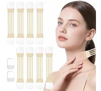 Face Lift Tape - Bande Invisible de Lifting Visage et Cou, 8 Bandes + 40 Patchs, Effet Instantané Anti-Rides, Réduction Double Menton