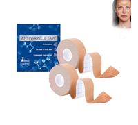 Face Lift Tape, Face Tape Kinesiology Face Tape, Face Anti Wrinkle Patches 2.5 cm x 5 m, Unisex For Firming and Tightening Skin (2PC)