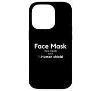 Face Mask Human Shield Social Distancing Mask Definition Coque pour iPhone 14 Pro