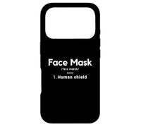 Face Mask Human Shield Social Distancing Mask Definition Coque pour iPhone 17 Pro
