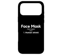 Face Mask Human Shield Social Distancing Mask Definition Coque pour iPhone 17 Pro Max
