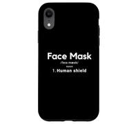 Face Mask Human Shield Social Distancing Mask Definition Coque pour iPhone XR