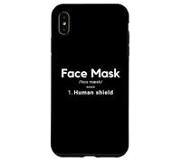 Face Mask Human Shield Social Distancing Mask Definition Coque pour iPhone XS Max
