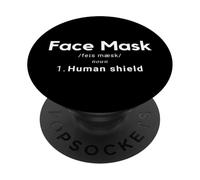 Face Mask Human Shield Social Distancing Mask Definition PopSockets PopGrip Adhésif