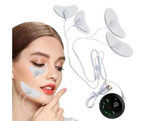 Face Massager With Microcurrent | Low-Frequency Pulse Crescent-Shaped Beauty Instrument | Multifunctional Ems Facial Massager For Face Removal And Facie Lifting