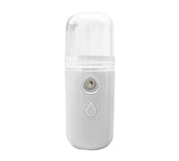 Face Mister Nano Mélangeur facial - Réservoir d'eau de 30 ml - Humidificateur pour le visage - Vapeur portable - Rechargeable par USB - Pour extensions de cils de maquillage, Blanc, Voir description,