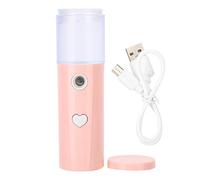 Face Mister Pulvérisateur d'hydratation portable rechargeable par USB pour le visage Particules fines Hydratation rapide pour avant après le maquillage Blanc Rose 30 ml (Pink)