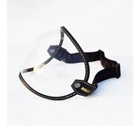 Face ouverte universelle 3/4 Visor Visor Lens Bubble Motorcycle de pare-brise Capacete Lens Vintage Motorbike Cashets Goggles (transparent)