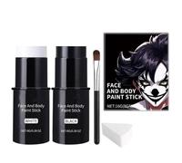Face Painting Stick Kit for Halloween，White Halloween Face Makeup Pencil - Makeup Kit Face Painting Halloween Professional Painting Children Adult Women Face Body Paint Eye Joker Carnival