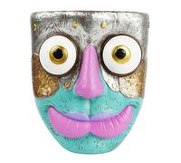 Face Planter - Resin Wall Hanging Vase | Decorative Human Head Flower Pot | Pop Art Abstract Face Sculpture | for Indoor Outdoor Home Garden Balcony Terrace Yard Bedroom Living Room Porch Wall Decor