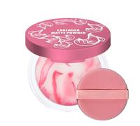 Face Powder, Matte Pressed Powder, Lightweight Primer Foundation, Waterproof Full Coverage, Oil Control Moisturiser for Under Eye Brightening, Everyday Travel Women Cosmetics, Red