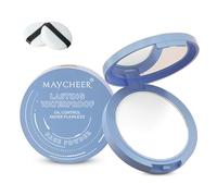 Face Powder, Setting Lasting Waterproof Oil Absorbing Pressed Powder Compact for Face (04 TRANSLUCENT)