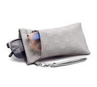 Face Shadow Étui à Lunettes Souple de Soleil pour 2 Lunettes avec Chiffon de Nettoyage, Ultra Léger et Portable pour Femme Homme