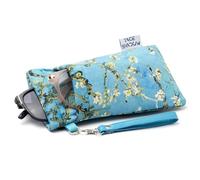 Face Shadow Étui à Lunettes Souple de Soleil pour 2 Lunettes avec Chiffon de Nettoyage, Ultra Léger et Portable pour Femme Homme