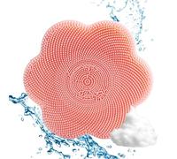Face Silicone Scrubber Flower-Shaped Manual Suction Cup Soft Wall-Mounted | Facial Cleansing Brush for Back Elbow Knee, Beauty Salon Travel Home Dormitory