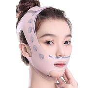Face Slimmer - Jawline Sculpting V Line Bandage, Breathable Chin Strap For Lifting, 18x12cm Compact Shape,High Elasticity Polyester, Anti Slip Silicon Grip Lining For Night Sleep Daily Wear