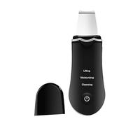 Face Spatula, Rechargeable Skin Scrubber, Chin Cheeks Lifting Tool, Forehead Cleaning Function for Sisters, Wife, Friends, Girlfriend, 2.24x6.38x0.98 inches, Black, White