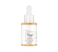 Face Tan Drops, 30ml Sunless Bronzing Solution, Moisturizing Facial and Body Drops for Natural Glow, Lightweight Hydrating Formula with Even Tan Coverage, Beauty Accessory
