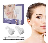 Face Tape Lifting Invisible | Patch lifting pour le lifting du double menton - Élasticité imperméable Double menton Lift Patch, levage du cou et des yeux outils lifting du visage