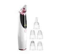 Face Vacuum Pore Cleanser, Electric Facial Suction Device, 400 mAh, Deep Cleaning Extraction Tool with 5 Heads for Blackhead Removal, Skin Care for Men, Women and Teens, 4.3x16.5cm