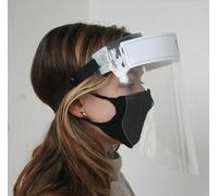 faceCOVER Visière de visage certifiée CE - Protection complète du visage et masque en tissu
