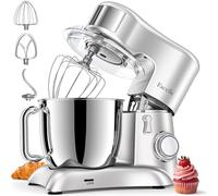 Facelle Robot Patissier, Bol 6,5L en Acier Inoxydable, 1300W Puissant, 10 Vitesses Robot Cuisine, Mixeurs, Batteurs et Robots Multifonctions