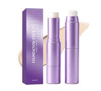 Facelove fond de teint stick 2-en-1 avec pinceau intégré, fond de teint blanc qui s'adapte à ta peau, éclat naturel, hydratant anti-cernes légerconvient à tous les types de peau(Ivory)