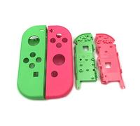 Faceplate Coque Externe + Middle Batterie Plaque Support de Remplacement pour Nintendo commutateur Joy-Con Green+Rose Red