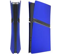 Faceplate pour PS5 Pro, Couvercle Avant Couvercle Arrière Plaque Frontale, Plaques de Remplacement pour Etui Anti-Poussière - Bleu (Édition Numérique)