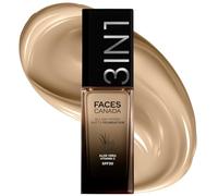 FACES CANADA All Day Hydra Matte Fond de teint 3 en 1 + hydratant + SPF 30 24 HR Aloe Hydration et vitamine C 10HR Longue tenue Couverture moyenne à élevée Ivoire absolu 012 25 ml