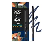 FACES CANADA Magneteyes Color Kajal - Blue Motivation 01, 0,30 g de khôl hautement pigmenté, longue durée de 12 heures, finition mate, glisse simple, imperméable et anti-taches, enrichi en huile