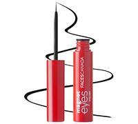 FACES CANADA Magneteyes Eyeliner - Noir, 3,5 ml, finition mate intense, séchage rapide, pointe fine longue durée 24 heures, pour une application précise et lisse, enrichie en huile d'amande