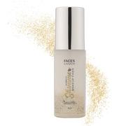 FACES CANADA Ultime Pro Shimmer Makeup Fixer, 100 ml Spray de maquillage longue durée pour garder le maquillage intact et glamour finition scintillante hydrate, apaise et rafraîchit la peau sans