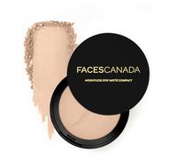 FACES CANADA Weightless Stay Matte Finish Poudre compacte - Ivoire, 9 g d'aspect mat non gras, unifie le teint, dissimule les imperfections, mélange la poudre pressée sans effort pour tous les types