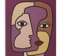 FACES IMPRIMÉES PEINTES NOUVEAU -A-