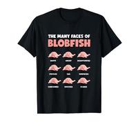 Faces Of Blobfish Cadeau de Poisson Drôle de Poisson Blob T-Shirt