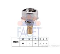 FACET 7.8247 Thermostat d'eau sans joint d'étanchéite 86°C Compatible avec RENAULT 4 Break 112 Super 5 3/5 portes B40, C40 R5 3/5 portes 122 R11 3/5 portes B/C37 4 Van R21, R23