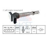 FACET 9.6331 Bobine d'allumage Compatible avec SEAT Ibiza III 3/5 portes 6L, VW Polo IV 3/5 portes 9N, 9A, SKODA Fabia II 3/5 portes 542 Fabia II Combi 545 FABIA 6Y2