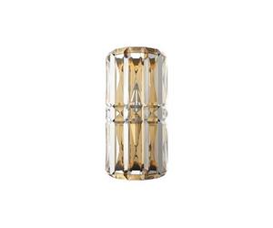 Facet Applique Néoclassique Verre & Cristal Doré