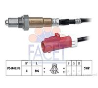 FACET Sonde lambda 10.7609 chauffé Sonde planaire Filetage prégraissé après catalyseur 800mm Compatible avec FORD Fiesta Mk5 3/5 portes JH1, JD1, JH3, JD3 Fusion Break JU2, JU