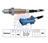 FACET Sonde lambda 10.7688 chauffé Sonde planaire 1900mm Compatible avec PEUGEOT 206 3/5 portes 2A/C 207 3/5 portes WA, WC 307 3/5 portes 3A/C, CITROËN C3 I 3/5 portes FC, FN
