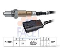 FACET Sonde lambda 10.8097 chauffé Sonde planaire Filetage prégraissé 350mm Compatible avec FORD KA 3 portes RU8, FIAT 500 3 portes 312 Panda II 5 portes 169 Grande Punto 3/5 portes 199, CHRYSLER