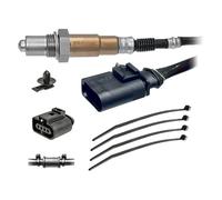 FACET Sonde lambda 10.8204 chauffé Sonde planaire Filetage prégraissé 750mm Compatible avec VW Golf 5 3/5 portes 1K1 Golf 6 3/5 portes 5K1 Polo V 3/5 portes 6R1, 6C1, AUDI A3 Sportback 8PA