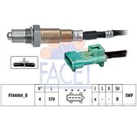FACET Sonde lambda 10.8246 chauffé Sonde planaire Filetage prégraissé 570mm
